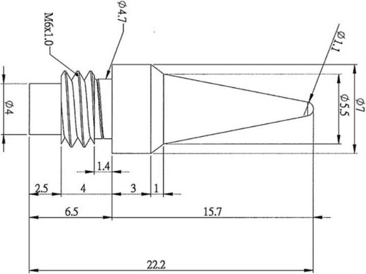 Productafbeelding Velleman Reserve Bit voor Gas Soldeerbout (Reserveonderdeel)