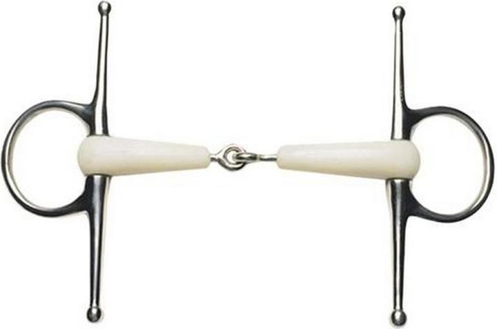 Actual product image Korsteel Flexi single broken snaffle bit