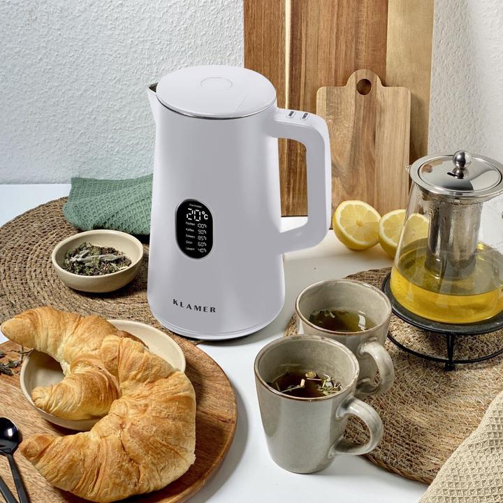 Actual product image KLAMER Edelstahl Wasserkocher 1.5L 1800W BPA-frei (1.50 l)