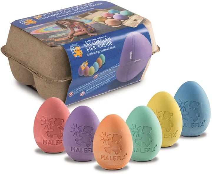 Produktbild Malefix 6 Regenbogen Eierkreide (6x)