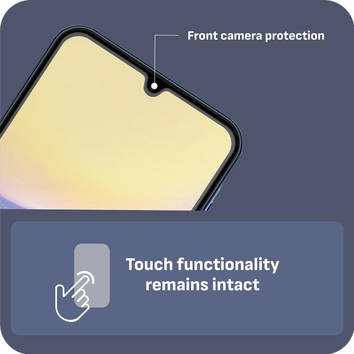 Produktbild Cazy Schutzglass Kompatibel mit Samsung Galaxy A15 / A15 5G Tempered Glass Hülle Kompatibel - Transparant (1 Stück, Samsung Galaxy A15 5G, Samsung Galaxy A15)