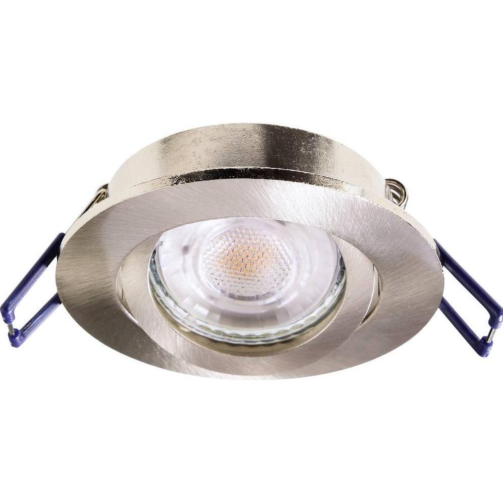 Light In The Attic Records, Applique + Plafoniera, Deckeneinbaustrahler, Samsola, rund, gebürstet