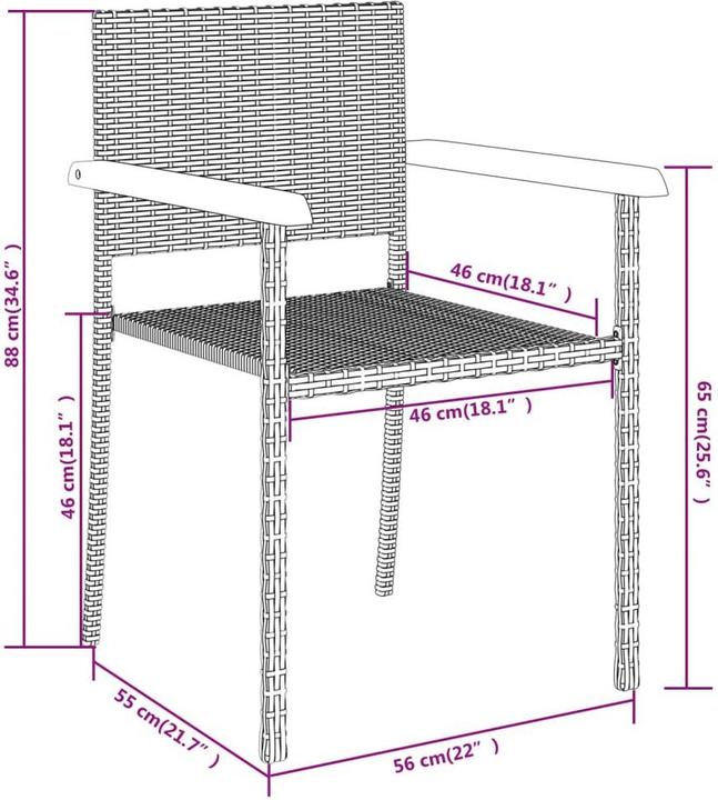 Image du produit vidaXL Garten Essgruppe