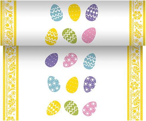 Produktbild Papstar Tischläufer "Coloured Eggs" (24 x 40 cm)