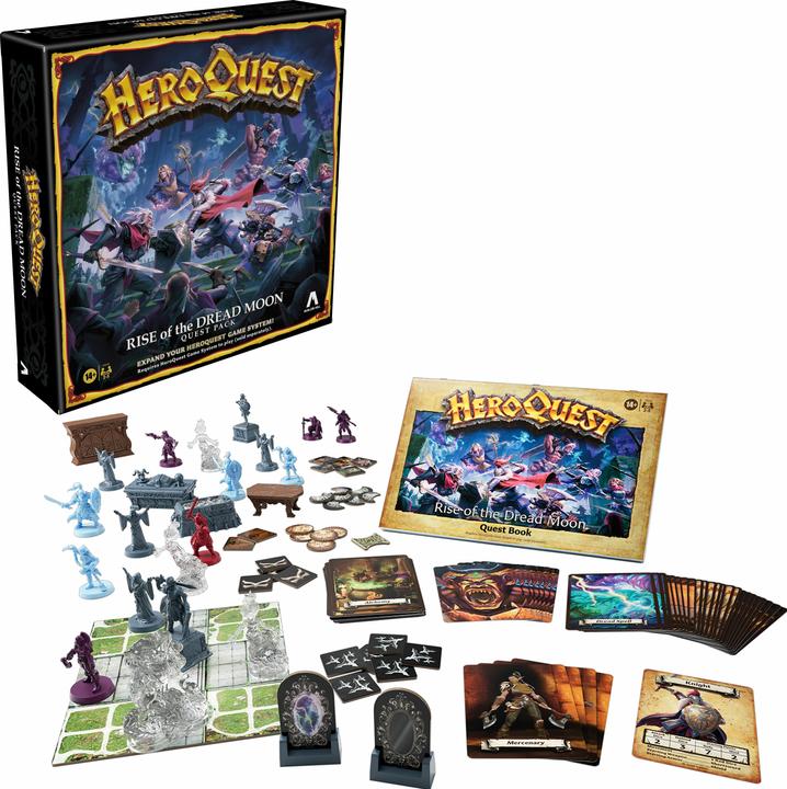 Actual product image Avalon Hill HeroQuest Board Game Expansion Rise of the Dread Moon Adventure Pack *English Version*.