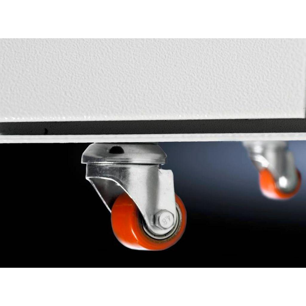 Rittal TE Transport castors 4 pc(s), Serverschrank Zubehör, Orange