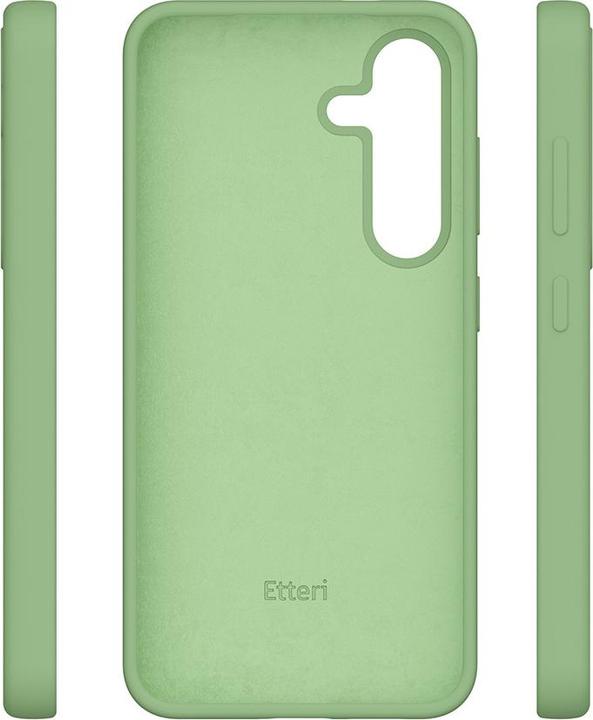 Actual product image Etteri Silicone case for Samsung Galaxy S24 Plus light green (Samsung Galaxy S24+)