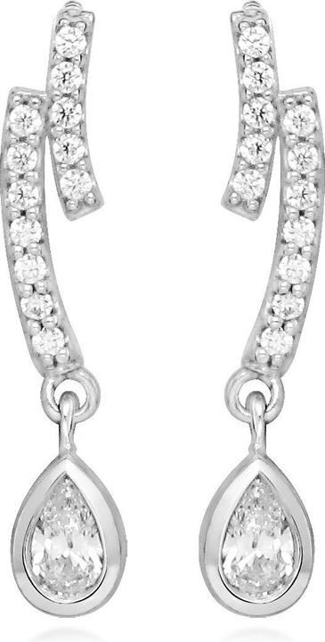 Immagine prodotto Silver Cat - Dazzling Cubic Zirconia Dangle Earrings SC538