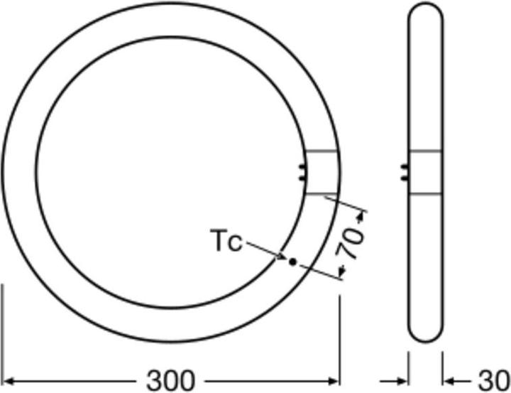 Actual product image Osram Led Tube T9 Em (G10q, 2000 lm, 1x)