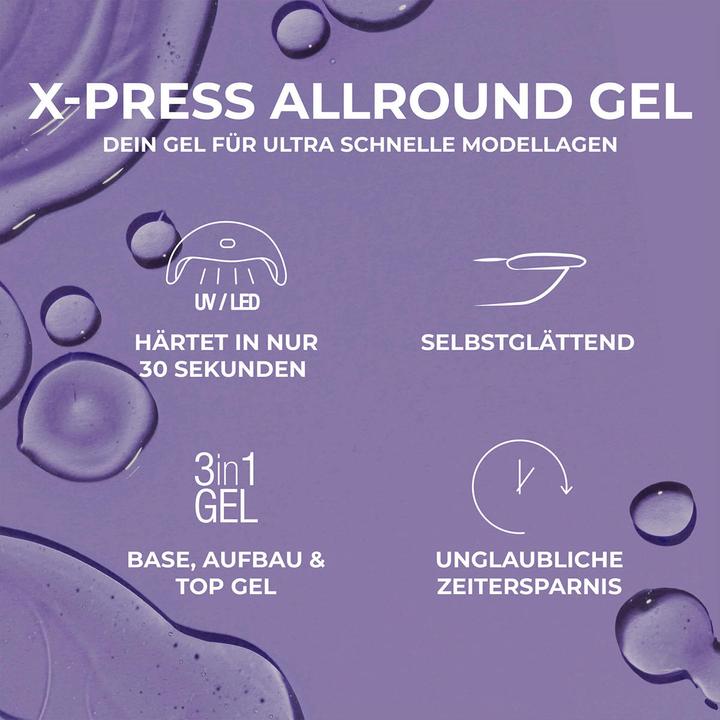 Produktbild Juliana Nails X-press Allround Gel (Milchig Weiss, UV-Gel Lack)