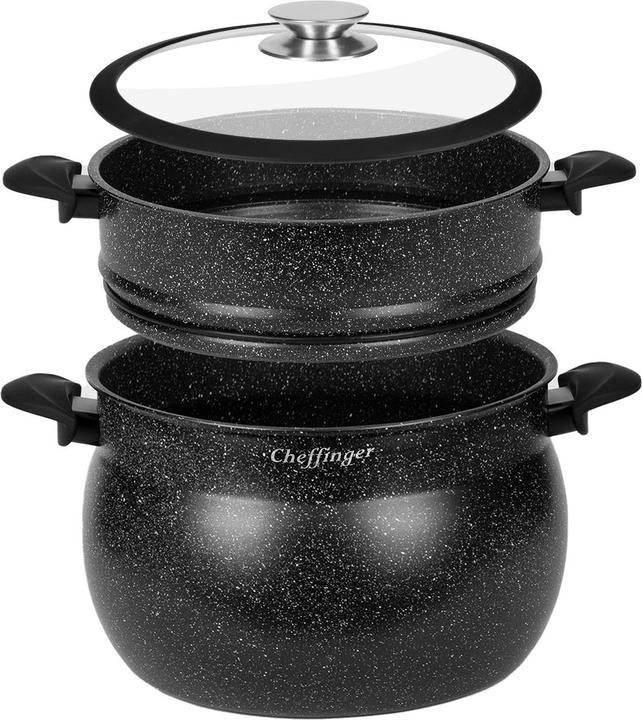 Produktbild JTI Couscous-Auflauf (Bräter + Schmortopf, Edelstahl, 24 x 34 cm)