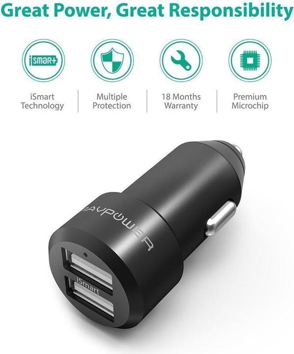 Image du produit RAVPower RP-VC006 Chargeur de voiture