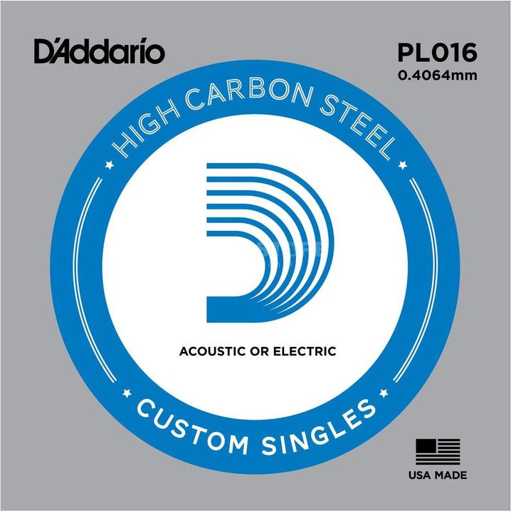 Actual product image D'Addario Pl016 (1x, Guitar, 0.02")