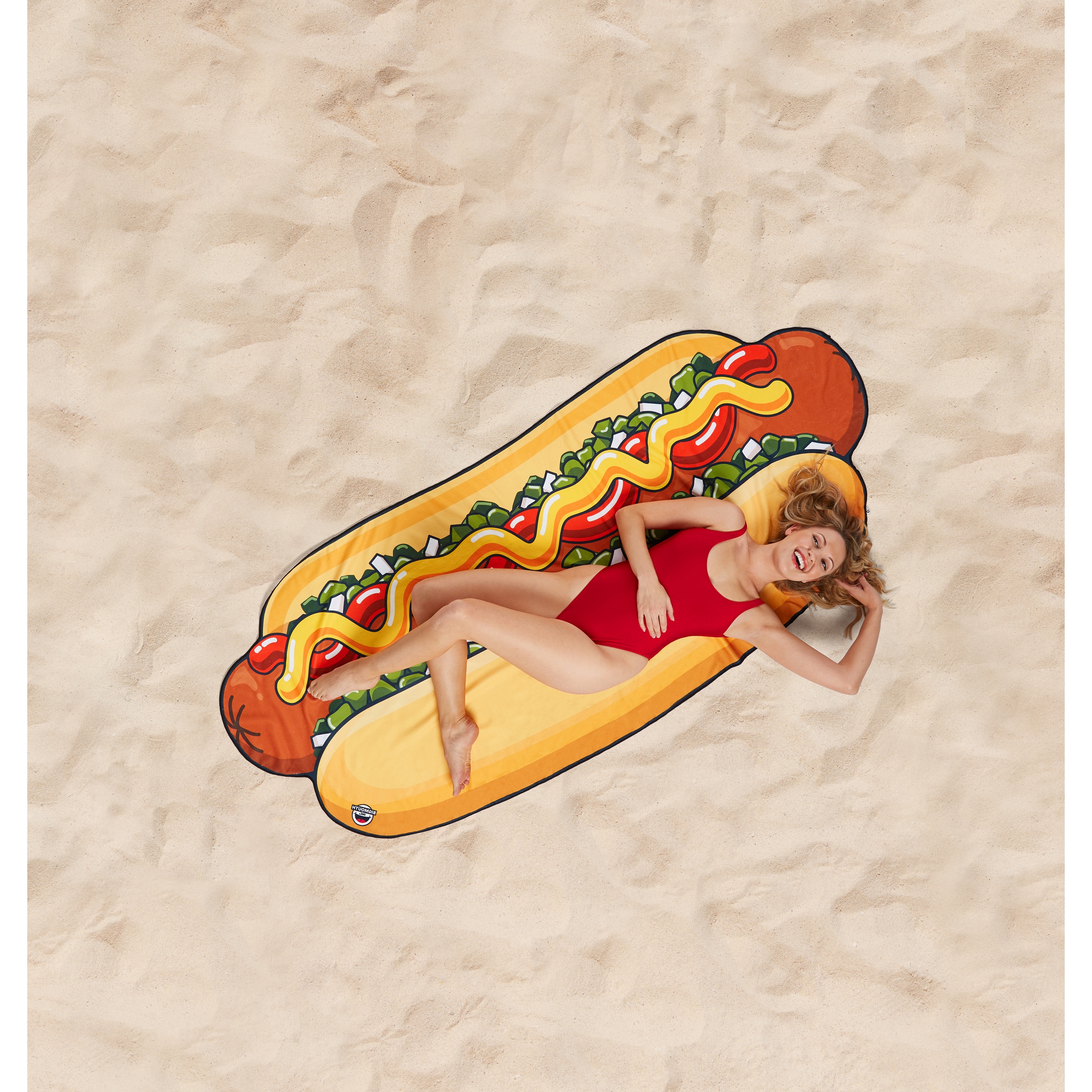 BigMouth, Strandtuch, Hot Dog (94 x 216 cm)