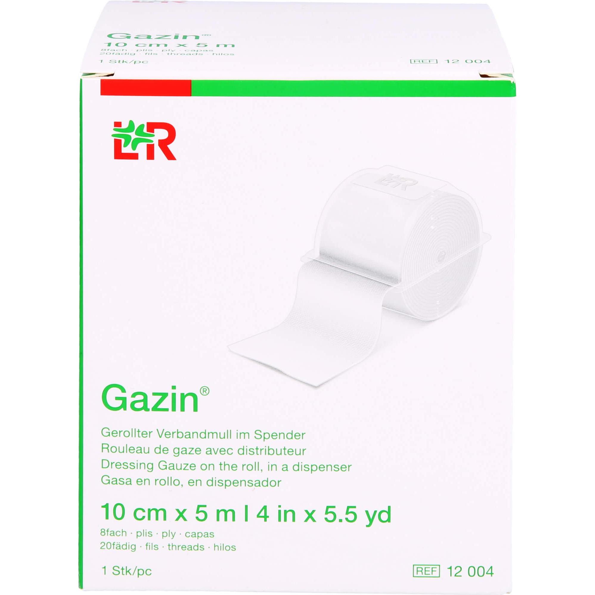 Thumbnail - Gazin, Verbandsmaterial, Verbandmull 8-fach gerollt, 1 St. Binde