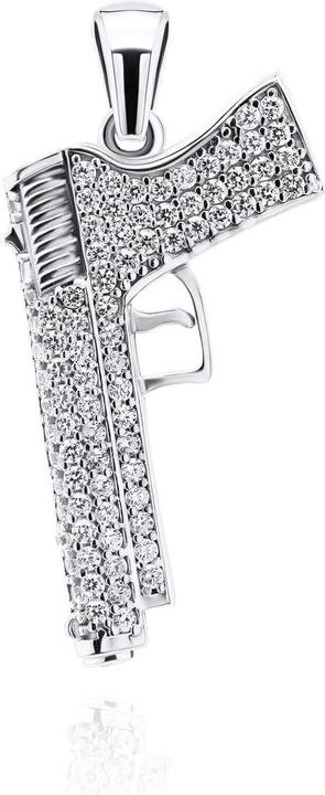 Image du produit Brilio Silver - Playful silver pend Pistol PT31W