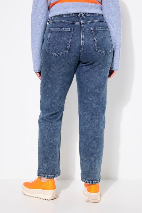 Produktbild Ulla Popken Boyfriend-Jerseyjeans, weites Bein, Komfortbund (42)