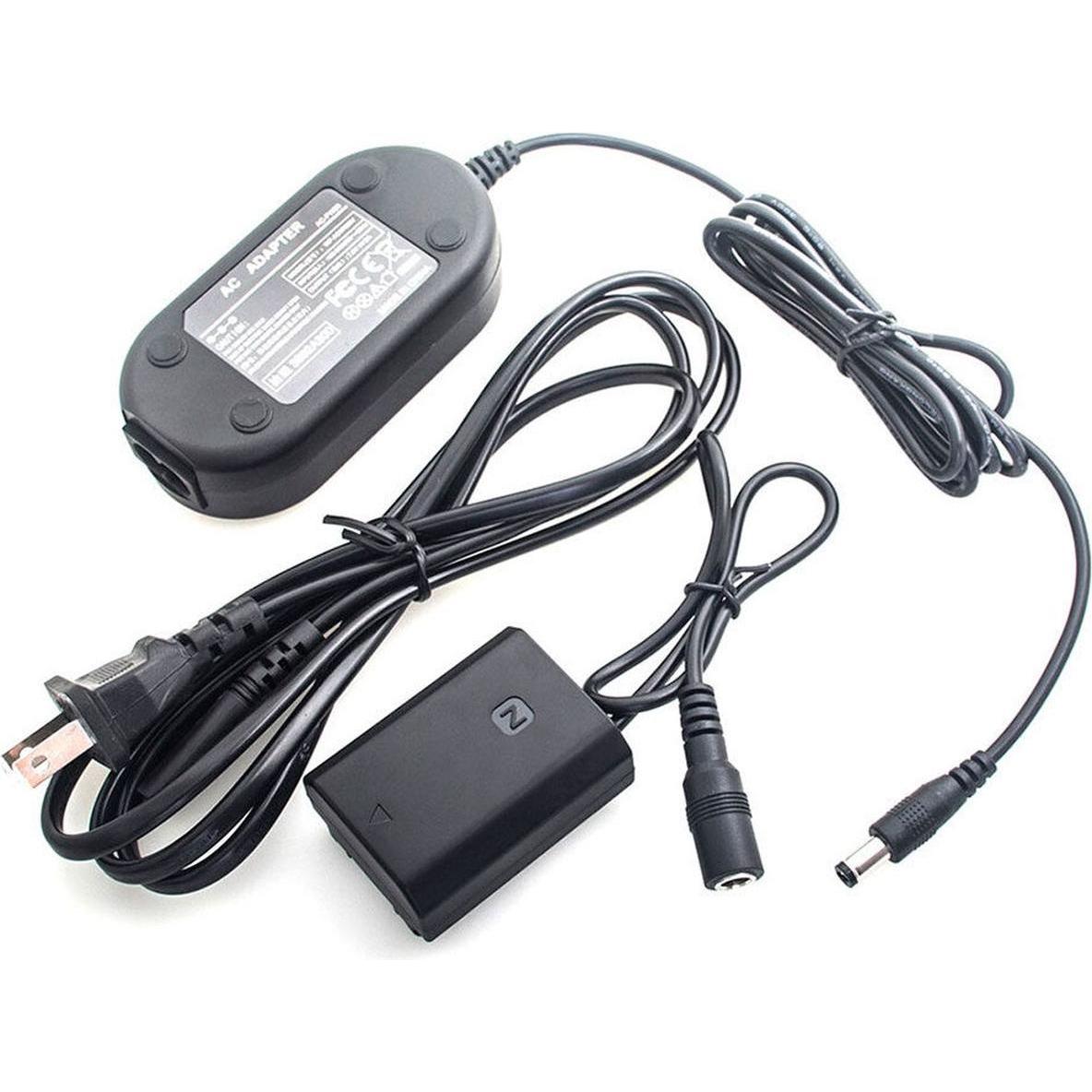 Caruba Batteria fittizia Sony NP FZ100 a decodifica completa + alimentatore AC PW20 (standard USA) (Batteria della fotocamera), Alimentatore fotocamer