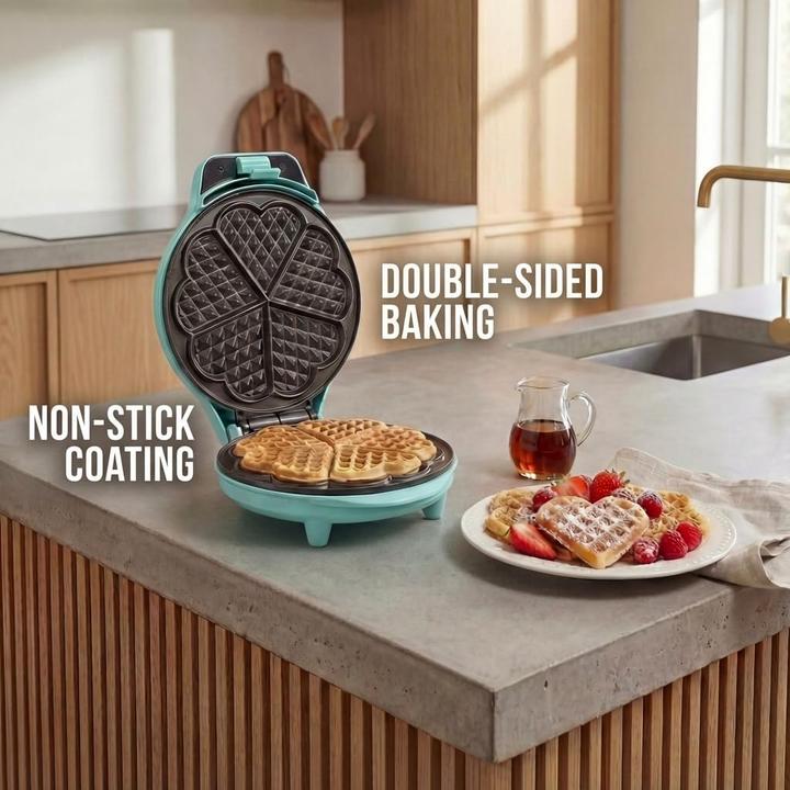 Actual product image Bestron ASW217M Waffle maker 5 waffle(s) mint color