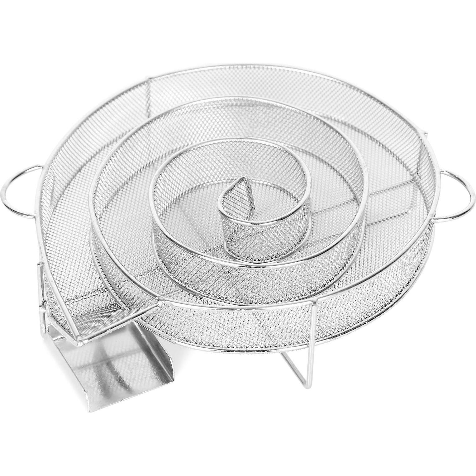 Wiltec, Smoker Zubehör, BBQ Räucherschnecke Kaltraucherzeuger Kalträuchern 16x4,5cm Sparbrand