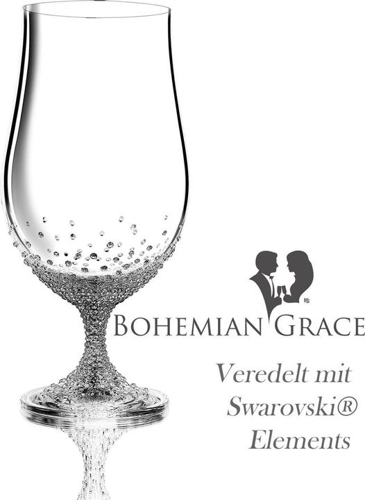 Produktbild Bohemian Grace Cocktail- oder Biergläser mit Swarovski Elements (38 cl, 2 Gläser, Weingläser Set)