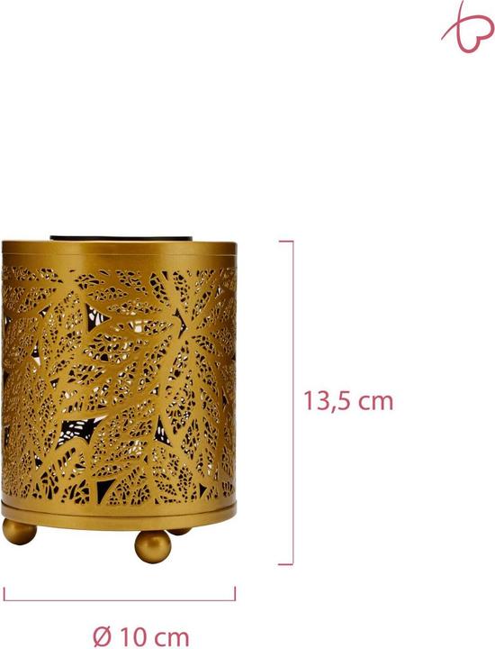 Immagine prodotto Pauleen Lanterna solare Sunshine Romance, oro