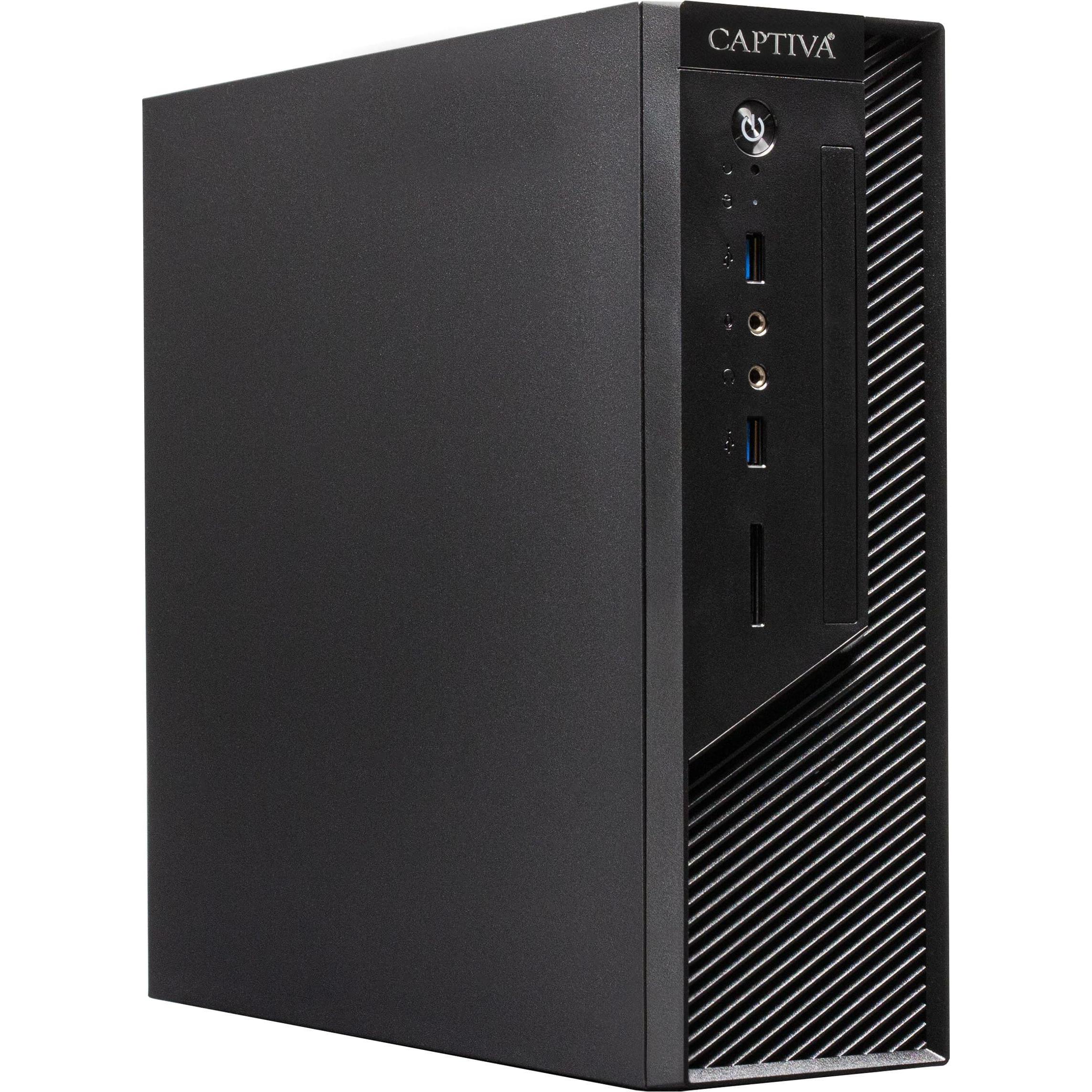Captiva Workstation I73-158 Core i5 UHD Graphics (Intel Core i5-13400T, 16 GB, 500 GB, UHD Graphics 730), PC, Schwarz