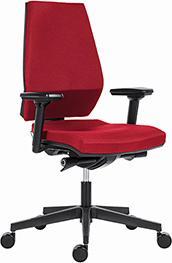 Produktbild Powerton ERGO SIMA Ergonomischer Bürostuhl, Rot (43 - 51 cm)