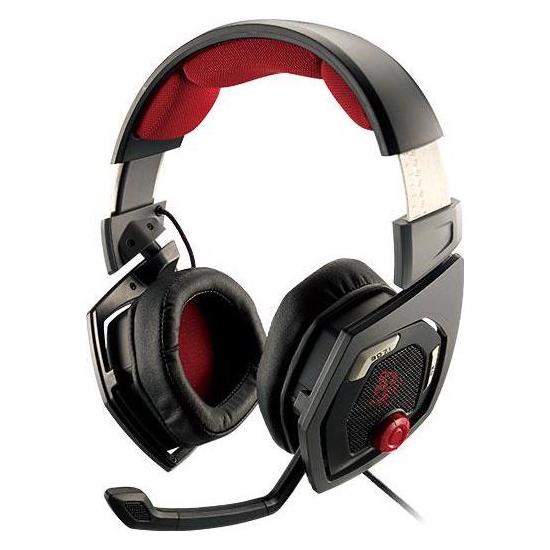 Tt eSPORTS Shock 3D 7.1 (Kabelgebunden), Gaming Headset, Schwarz, Rot
