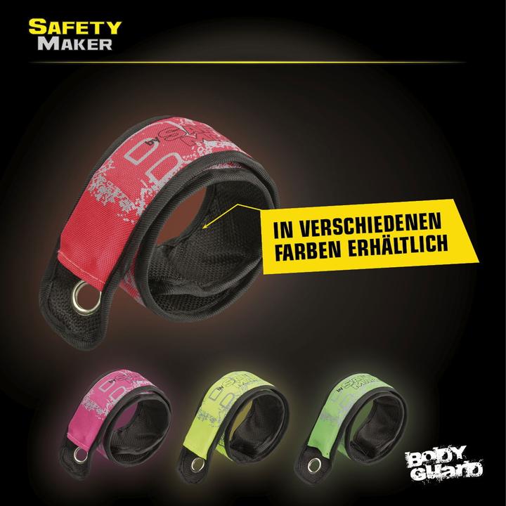 Produktbild SafetyMaker LED Klackband rot