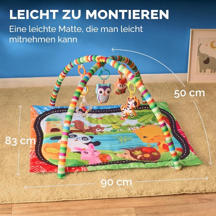 Produktbild Activity Board Spielmatte für Neugeborene - Interaktive Spielmatte mit Spielzeug