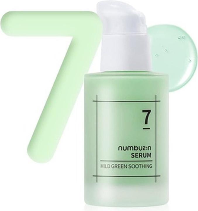 Actual product image Numbuzin No.7 Mild Green Soothing Serum for Acne-prone Skin and Sensitive Redness 1.69 fl oz (50 ml)