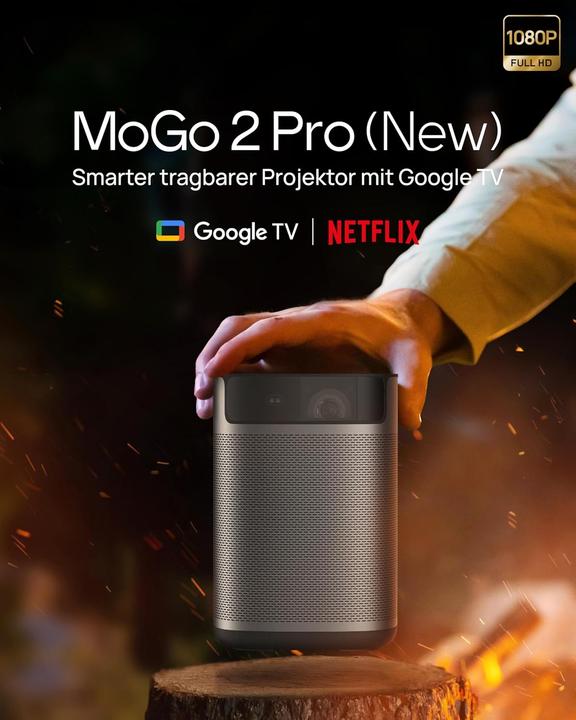 Actual product image XGIMI Mini-Projektor MoGo 2 Pro mit Google TV und Netflix (Full HD)