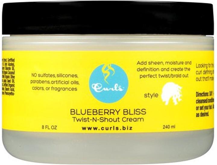 Curls Blueberry Bliss Twist n Shout Cream 8 oz (Haarcreme, 8 ml)