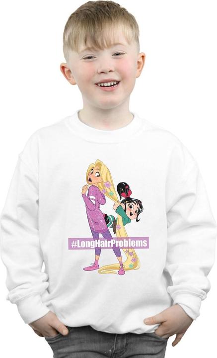 Actual product image Disney Boys Wreck It Ralph Rapunzel And Vanellope Sweatshirt (128)