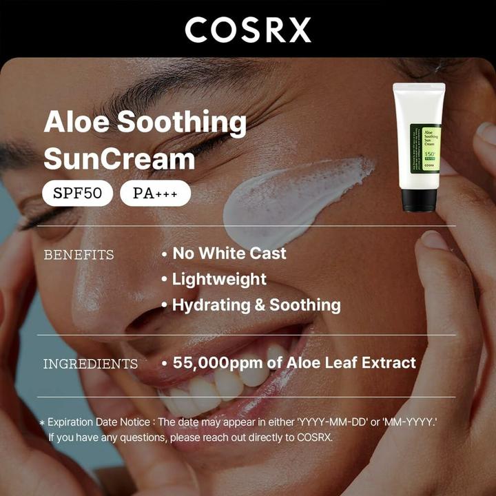 Produktbild Cosrx Aloe Soothing (Sonnencreme Gesicht, SPF 50, 50 ml)