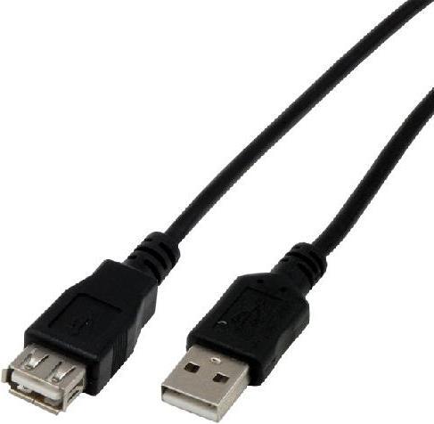 Image du produit MCL Câble USB 2.0 mâle/femelle (5 m, USB 2.0)