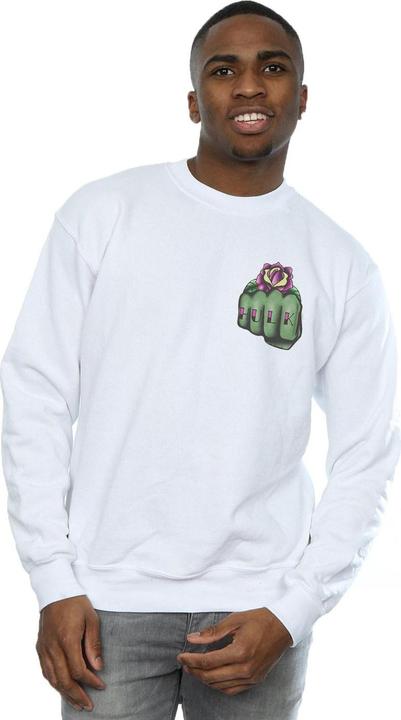Image du produit - Sweat HULK TATTOO FIST BREAST PRINT - Homme (3XL)