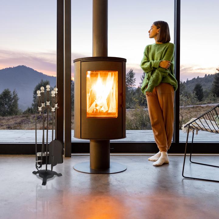 Image du produit Relaxdays Set de 5 couverts de cheminée