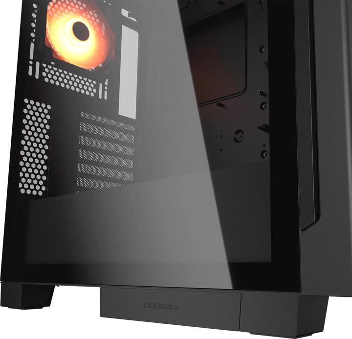 Produktbild Cougar Gehäuse Midi-Tower, Airface ECO, ARGB, Schwarz (ATX, Mini-ITX, mATX, SSI CEB)