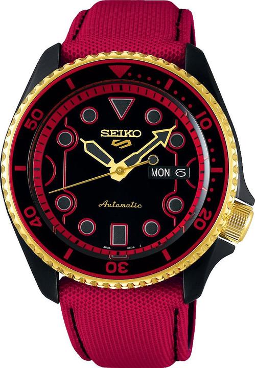 Seiko 5 Sport Street Fighter V KEN Édition limitée (Montre analogique, 43 mm)