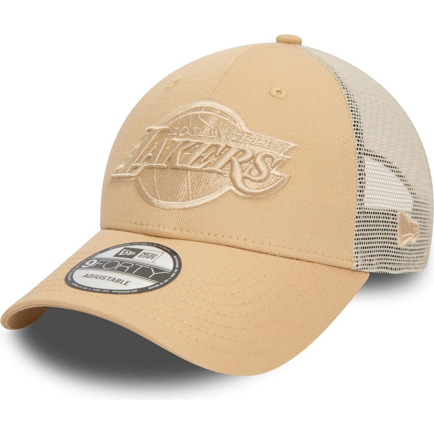 New Era, Herren, Cap, 9Forty Mesh Trucker Cap - NBA Los Angeles Lakers oat, Beige, (One Size)