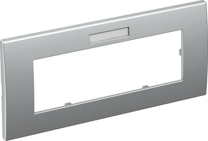 Produktbild OBO Bettermann OBO AR45-BF3 AL Abdeckrahmen Modul 45, 3fach 84x185mm alu lackiert