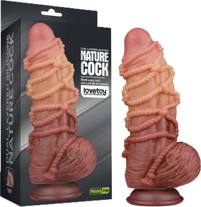 Image du produit Lovetoy Gode extrême avec motif de corde 24 cm