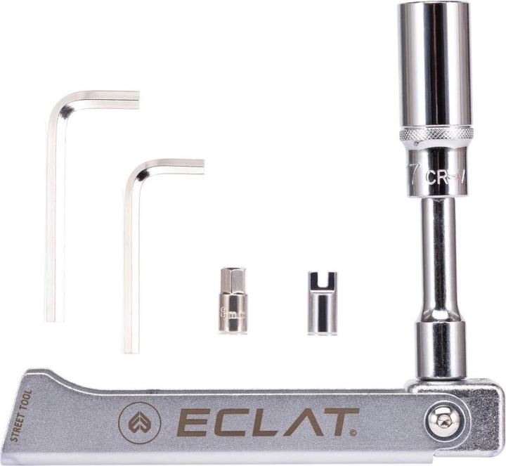 Actual product image Eclat STREET multi tool, alloy, cr-mo, silver