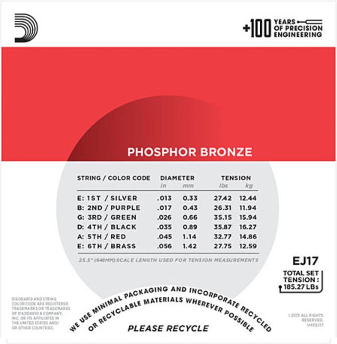 Produktbild D'Addario Ej17 (6x, Gitarre, 0.06")