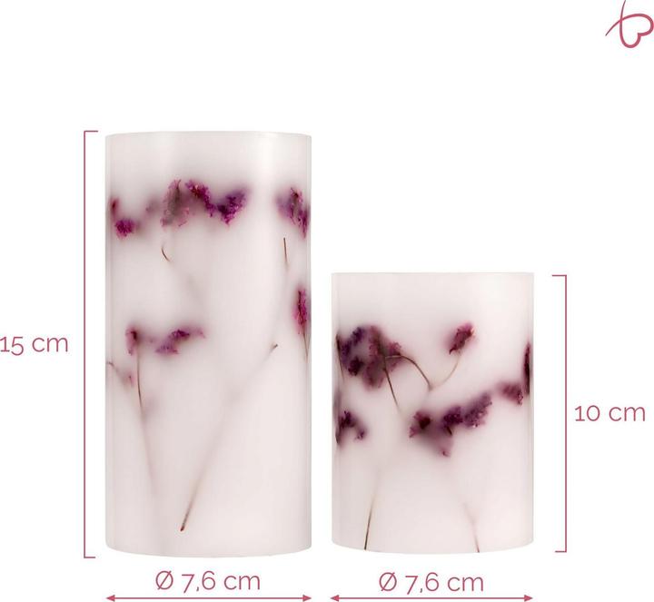 Produktbild Pauleen LED Wachskerze Shiny Bloom 2er Set (2 x)