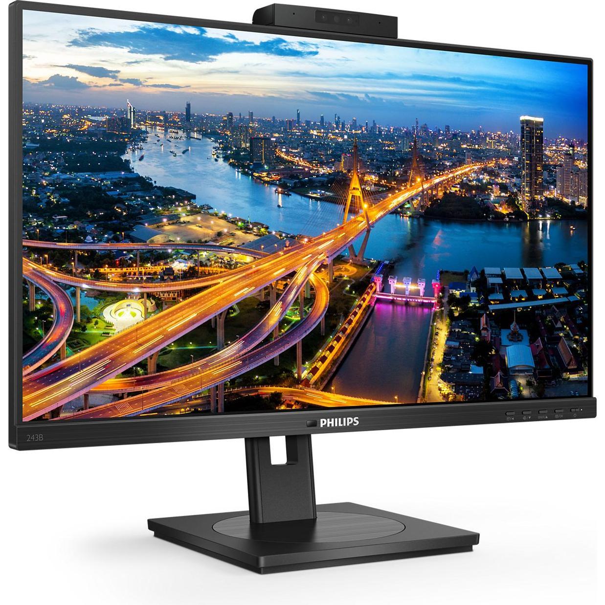 Philips 243B1JH/00 (1920 x 1080 Pixel, 23.80"), Monitor, Schwarz