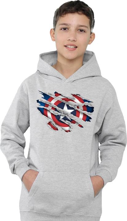 Produktbild Captain America Kapuzenpullover Zum Überziehen (128)