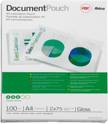 Produktbild GBC DOCUMENT POUCH - Heisslaminier-Folientaschen (A3, 25 Stück, 150 µm)